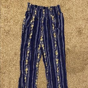 Dark Blue Stretch Pants